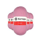 Byline Pembe K774 5 Adet Kristal Çift Katlı El Örgü Lif İpi