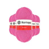 Byline Şeker Pembe K772 5 Adet Kristal Çift Katlı El Örgü Lif İpi