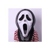 Cadılar Bayramı & Halloween - 2 Parçalı Çığlık & Scream Maske ve Yakalı Pelerinli Kostüm Seti 120 cm