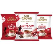 Cafe Crown Türk Kahvesi 100GR x 3 Adet (Gurur, Heyecan, Zafer.) - 300 gr