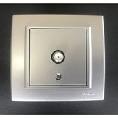Çağatay Elektrik Ovivo Mina Gümüş (Silver) F Tipi Uydu Tv Prizi Mekanizma