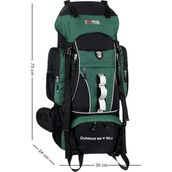 Cakard Extreme Outdoor 80+10 Litre Dağcı Sırt Çantası – Kamp, Trekking ve Hiking Için Profesyonel Sırt Çantası Yeşil
