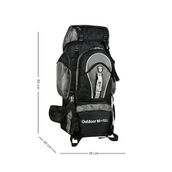 Cakard Outdoor 65+10L Dağcı Sırt Çantası, Gri, Unisex