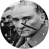 Cakasaat Atatürk Yakın Plan Fotoğraf Duvar Saati