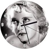 Cakasaat Bette Davis Hollywood Aktris Duvar Saati