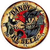 Cakasaat Dandy Rebelz Akarlı Duvar Saati