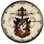 Cakasaat Fire And Blood Rama Rakamlı Şekilli Duvar Saati