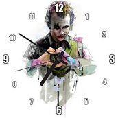 Cakasaat Joker Eli İle Kalp Yapmış Duvar Saati