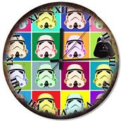 Cakasaat Sanat Star Wars Pop Akarlı Duvar Saati
