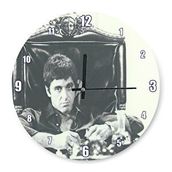 Cakasaat Tony Montana Siyah Beyaz Duvar Saati
