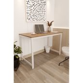 Çalışma Masası Bilgisayar Ofis Masası 60 X 120 Cm -ahşap - Beyaz Ahşap - Beyaz