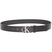 Calvin Klein Ck Buckle Tumbled 35Mm Erkek Kemer, Siyah, 80