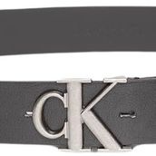 Calvin Klein Ck Buckle Tumbled 35Mm Erkek Kemer, Siyah, 95