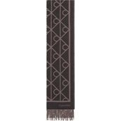 Calvin Klein Erkek Siyah Calvin Klein Emblem Aop Frınges Mw Scarf Siyah Erkek Atkı