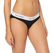 Calvin Klein Underwear Bayan Slip modern Cotton–bikini Siyah (001) 42 (Herstellergröße: XL)