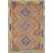 Çam Halı Gloria TD411 Multi Etnik Desen Dokuma Saçaklı Kilim