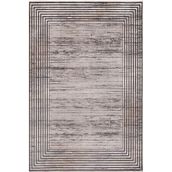 Çam Halı Naturel 1706 Gri 80x300 cm Romans Halı Modern Eskitme Desenli Makine Halısı