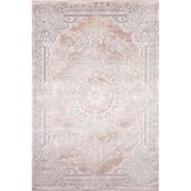 Çam Halı Naturel 1713 Kahverengi 100x200 cm Romans Halı Klasik Eskitme Desenli Makine Halısı