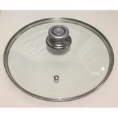 Cam Tencere Kapağı 14 CM Gümüş Gri Tepeli 14 CM