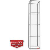 Camdolap.com Cam Dolap - Camlı Vitrin - Cam Dolap - Camlı Koleksiyon Vitrini - Teşhir Vitrini - Kupa Dolabı (Kurulu ve Kullanıma Hazır Gönderilmektedir.) ÖLÇÜ:200*40*40 KOD:2040