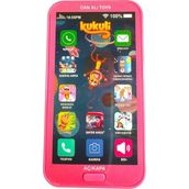 Can Ali Toys Oyuncak Kukuli Telefon Dokunmatik 12 Fonksiyonlu Türkçe Sesli Işıklı Müzikli Lisanslı Pembe Renk