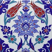 Can Seramik CÇ-4 Kütahya Çinisi 20x20 cm Karo