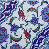 Can Seramik Cç44 Kütahya Çini 5'li 20x20 cm Karo
