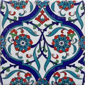 Can Seramik Cç56 Kütahya Çini 5'li 20x20 cm Karo