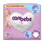 Canbebe No:4 Maxi 200 Adet Bebek Bezi