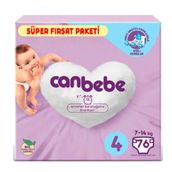 Canbebe No:4 Maxi 76 Adet Bebek Bezi
