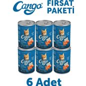 Cango Somonlu Yetişkin 6x415 gr Yaş Kedi Mama
