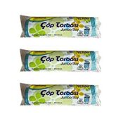 Canhome 10 Adetlik 3 Rulo Jumbo Boy Mavi 210 gr 80x110 cm 80 lt Çöp Torbası Poşeti