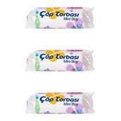 Canhome 40 Adetlik 3 Rulo Beyaz Mini Küçük Boy 40x50 cm 30 lt Çöp Poşeti