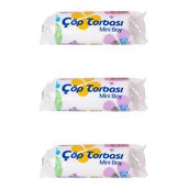 Canhome 40 Adetlik 3 Rulo Beyaz Mini Küçük Boy 40x50 cm 30 lt Çöp Poşeti