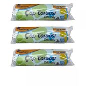 Canhome Mavi 20 Adetlik 3 Rulo Orta Boy 55x60 cm 30 lt Çöp Poşeti