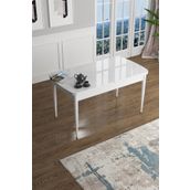 Canisa Concept Han Serisi 70x114 CM Açılabilir Mdf Beyaz Mutfak Masası