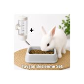 canlipetshop Tavşan Beslenme Seti Suluk Ve Mama Kabı