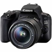 CANON EOS 200D 18-55 mm DSLR Siyah Fotoğraf Makinesi