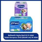 Canped Hasta Bakım Seti M – Belbantlı Bezi & Yatak Örtüsü