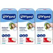 Canped Polietilen Bel Bantlı Large 3x7 21 Adet Yetişkin Hasta Bezi