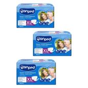 Canped Tekstil Yüzeyli Belbantlı XL 30x3 Adet Hasta Bezi