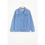Cansın Mini 15525 Mavi Düğmeli Erkek Çocuk Jean Ceket