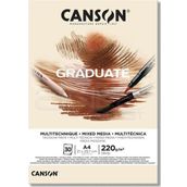 Canson A4 Graduate Mix Media Natural 30 Yaprak 220 GR Resim Defteri