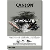Canson Graduate Mıx Medıa Gri 30 Sayfa A5 220 gr Çizim Bloğu