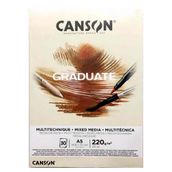 Canson Graduate Mıx Medıa Natural 30 Sayfa A5 220 gr Çizim Bloğu