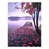 Canvas Hobby Canvas Manzara İskelesi 40 x 50 cm Kasnaklı Sayılarla Boyama Seti