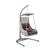 Capri Swing Rattan Tekli Bahçe Balkon Salıncağı