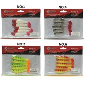 Captain 3569 Style Soft 8 cm 5.5 gr 5'li Paket Silikon Yem