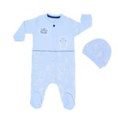 Caramell TE5761 Mavi 0-3 Ay Bebek Tulumu