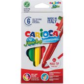 Carioca 40568 6 Renk Jumbo Yıkanabilir Keçeli Kalemi
